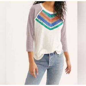 Haut We The Free « Spring Bound » – Crochet, Slub Knit, Taille S, Neuf Avec étiquettes